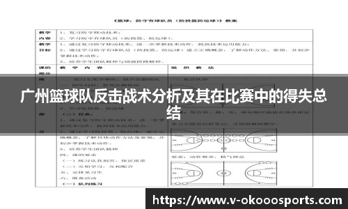 广州篮球队反击战术分析及其在比赛中的得失总结